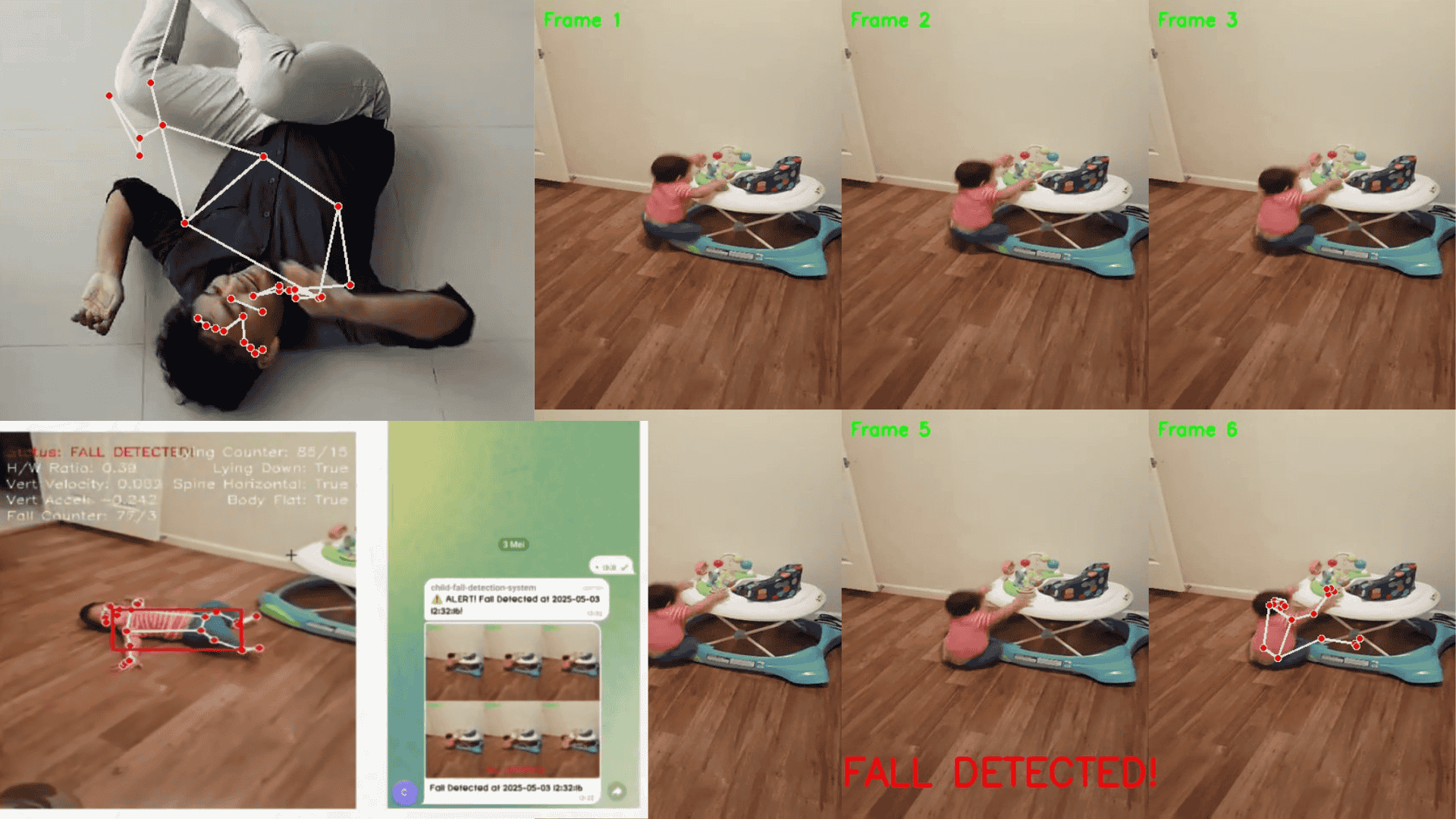 Telegram Child Fall Detection System with ESP32 preview